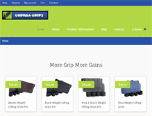 Tablet Screenshot of gorilla-grips.com